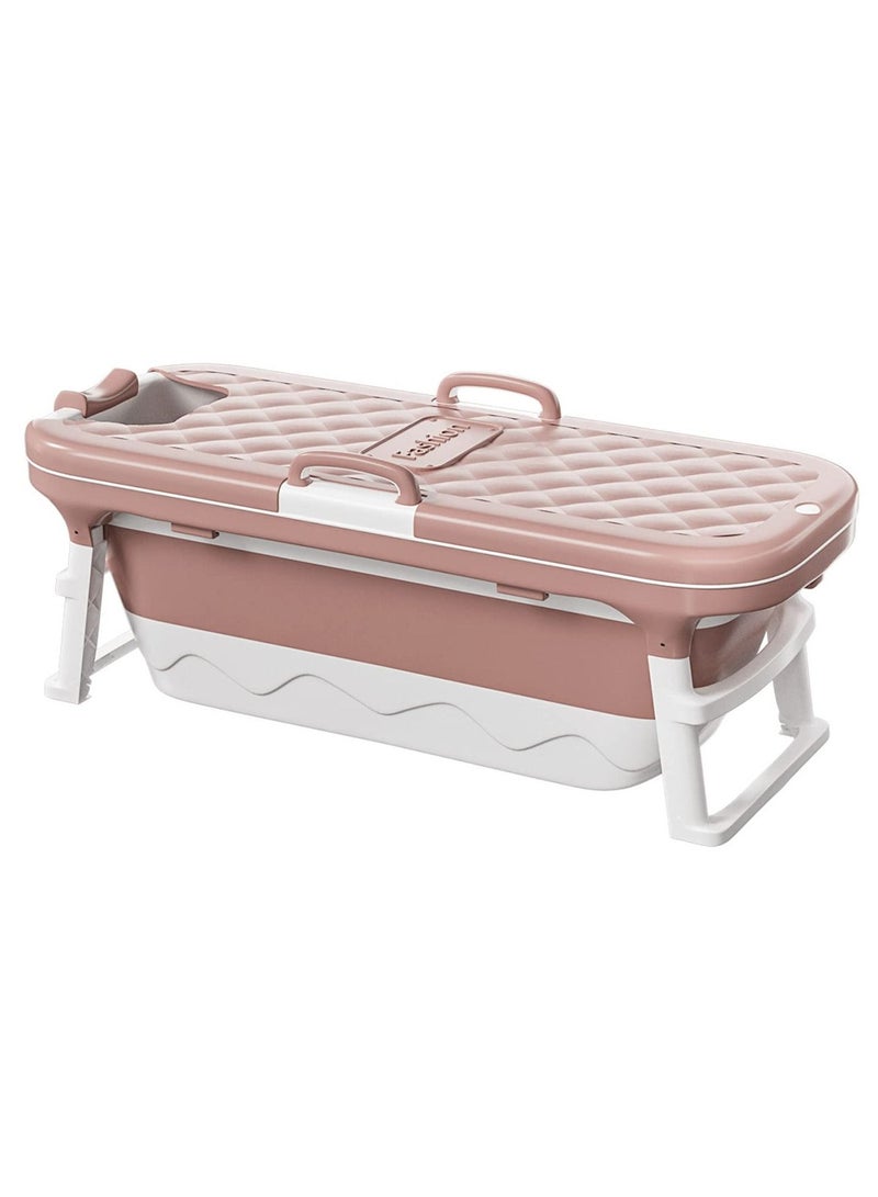 Portable Bathtub For Adults, Foldable Children Tub Household Bath Basin, Constant Temperature with Cover