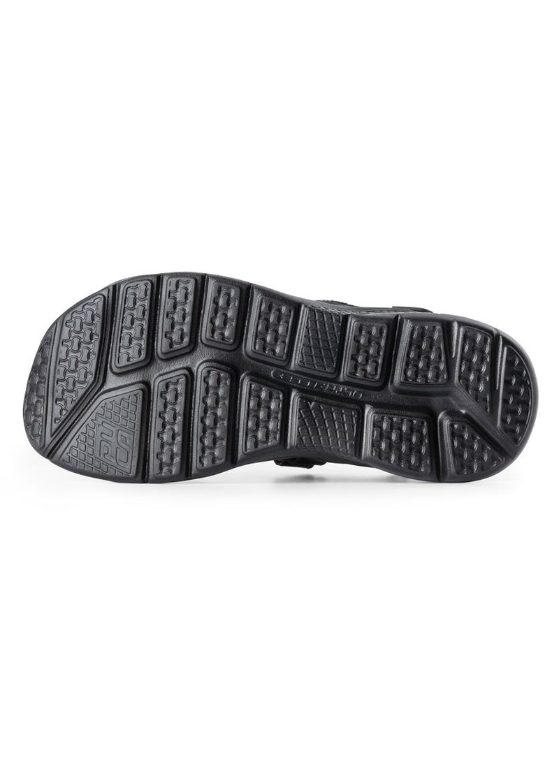 PUCA Sandals For Men | Comfortable Men's Sandals| Phylon Outsole | Anti-Skid | Velcro | Gripper Black