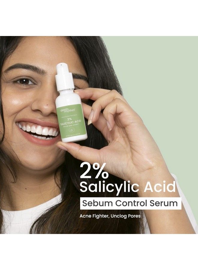 2% Salicylic Acid Serum For Acne Blackheads & Clear Pores; Men & Women 30Ml