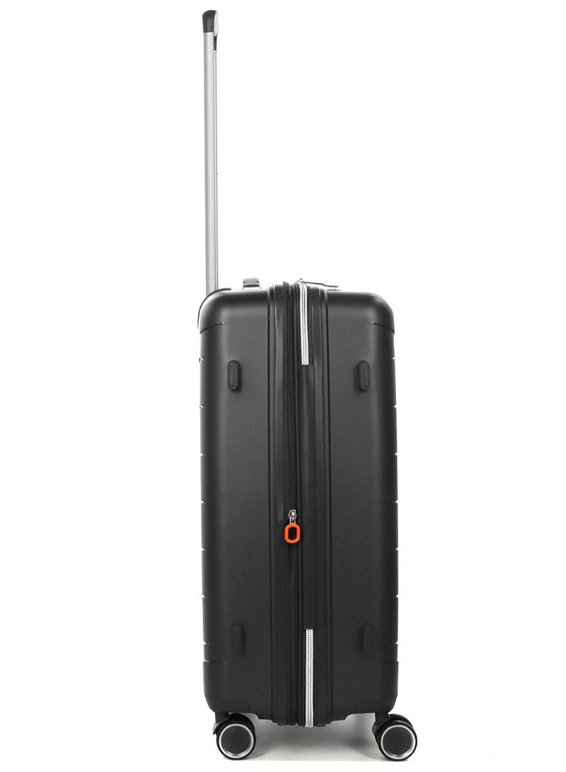 Furano 2 PP Hard Expandable Suitcase Luggage Trolley 66 cm Medium Charcoal