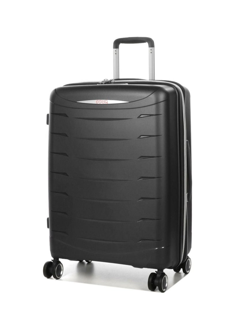 Furano 2 PP Hard Expandable Suitcase Luggage Trolley 66 cm Medium Charcoal