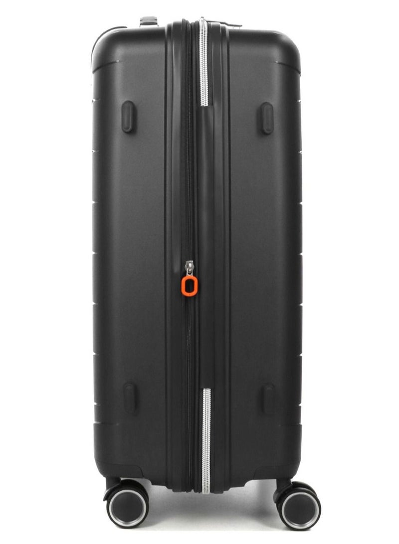 Furano 2 PP Hard Expandable Suitcase Luggage Trolley 66 cm Medium Charcoal
