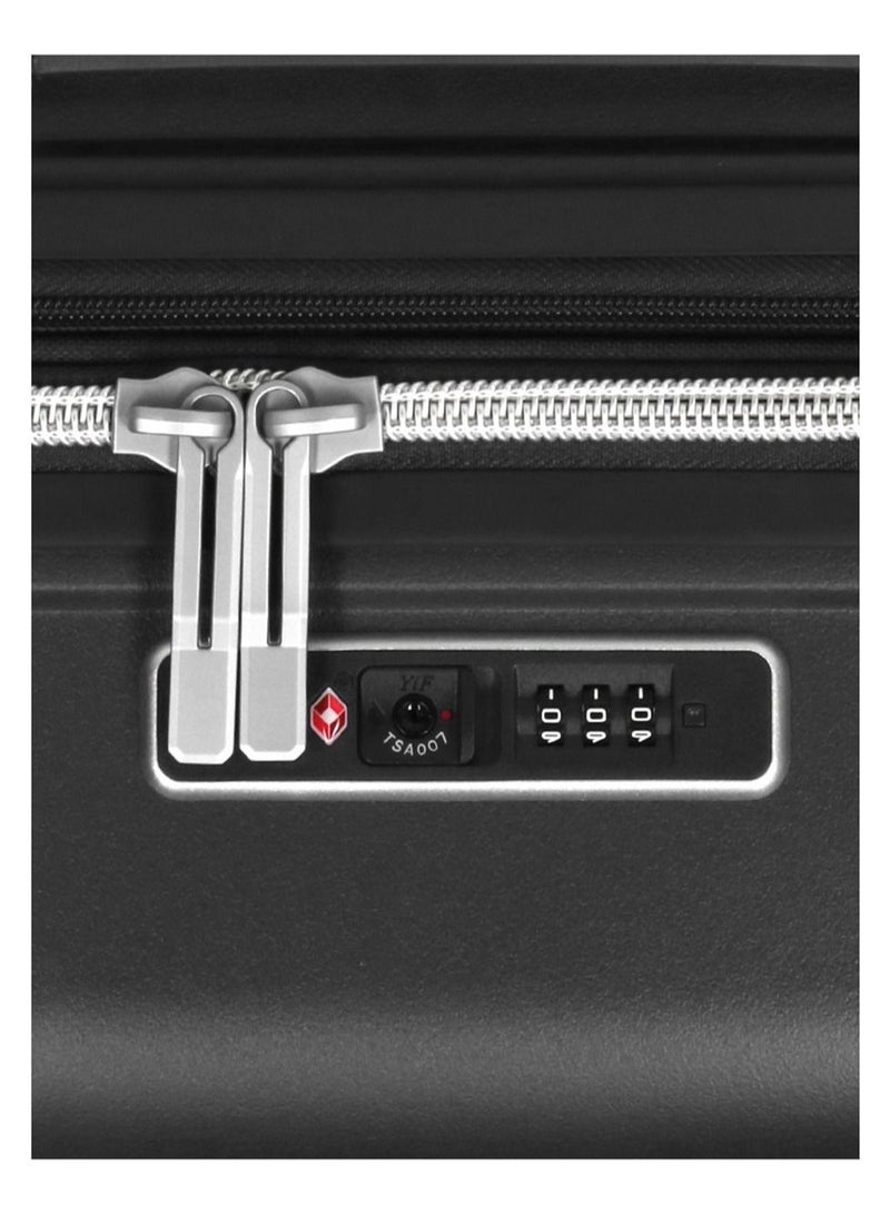 Furano 2 PP Hard Expandable Suitcase Luggage Trolley 66 cm Medium Charcoal