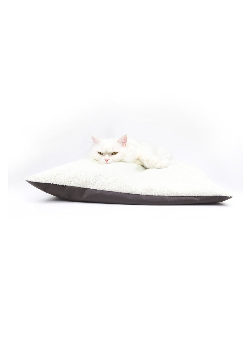 Soft Fluffy Cloud Cat Bed Indoor for Cats | Fleece and PVC Double layer Cat Bed