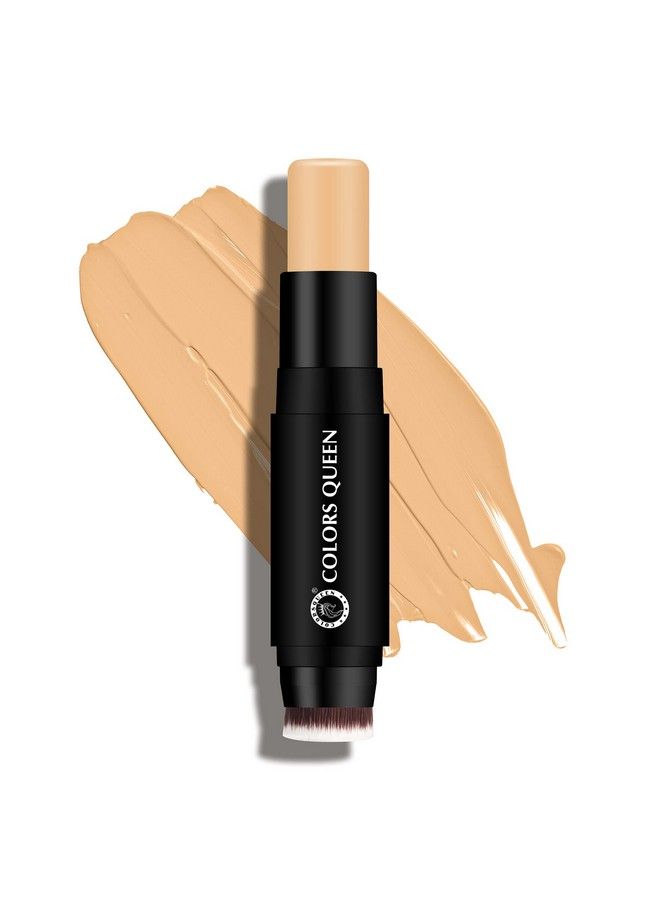 Fix & Blend Matte Foundation Stick ; Full Coverage Foundation For Face Makeup With Natural Matte Finish ; Waterproof Foundation With Inbuilt Blending Brush (Irish 12G)