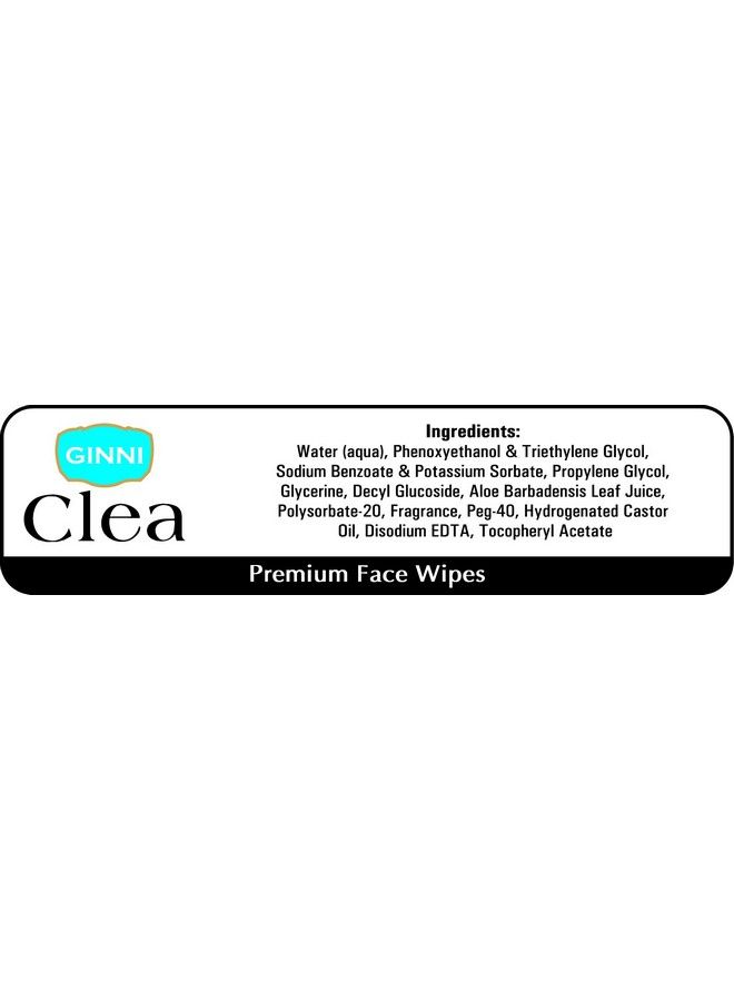 Clea Cleansing Makeup Remover Wipes (Pack Of 8) (30 Wipes Per Pack) (Lemon)