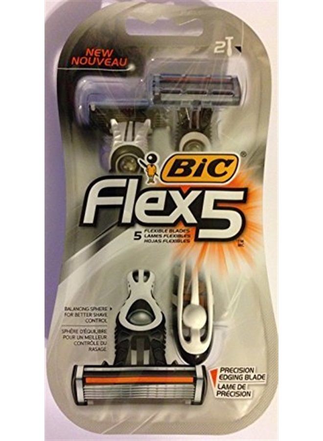 Bic Flex 5 Men'S Shaver Size 2pk Bic Flex 5 Men'S Shaver 2pk