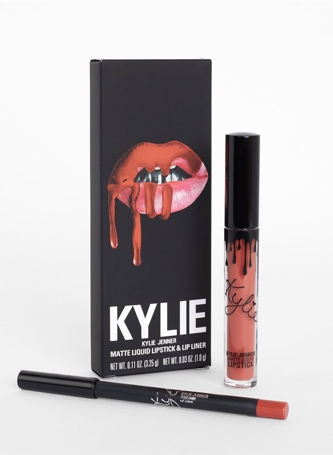 MATTE LIQUID LIPSTICK & LIP LINER,LIP KIT BY KYLIE JENNER - AUTUMN