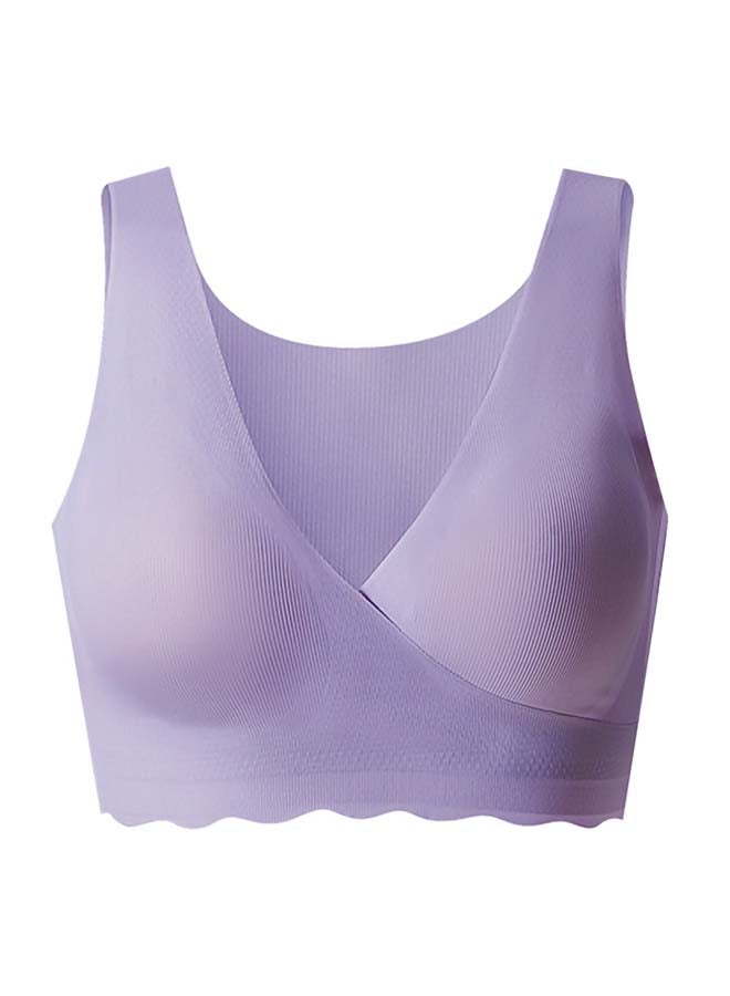 Maternity Cross-Fit Nursing And Sleep Bra (XXXL) - Purple