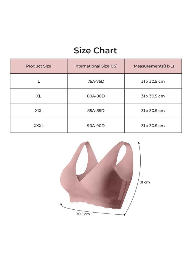 Maternity Cross-Fit Nursing And Sleep Bra (XXXL) - Brown