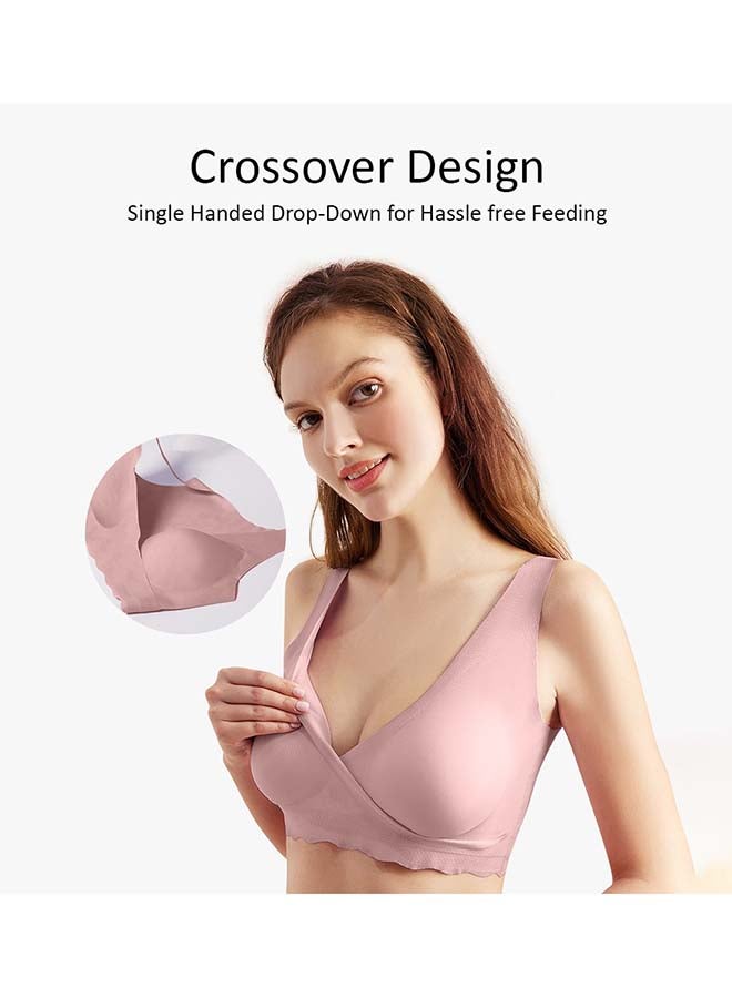Maternity Cross-Fit Nursing And Sleep Bra (XXXL) - Brown