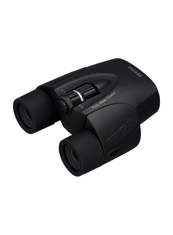 UP 8-16x21 Black Binoculars (Black)