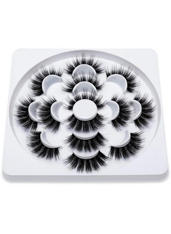 7 Pairs False Eyelashes Party Look 3D Lashes 1518Mm Fake Eyelashes For Party