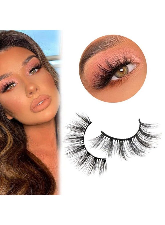 7 Pairs False Eyelashes Party Look 3D Lashes 1518Mm Fake Eyelashes For Party