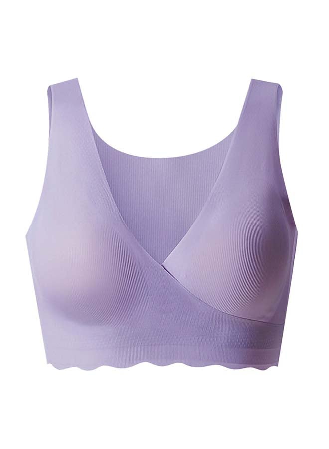 Maternity Cross-Fit Nursing And Sleep Bra (XXL) - Purple
