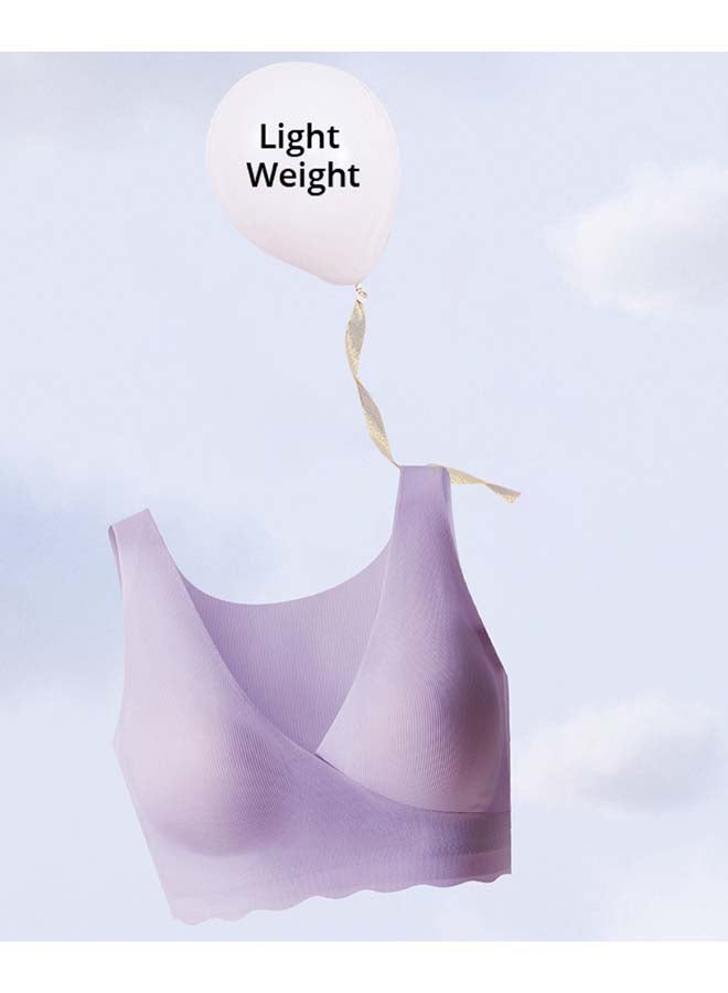 Maternity Cross-Fit Nursing And Sleep Bra (XXL) - Purple