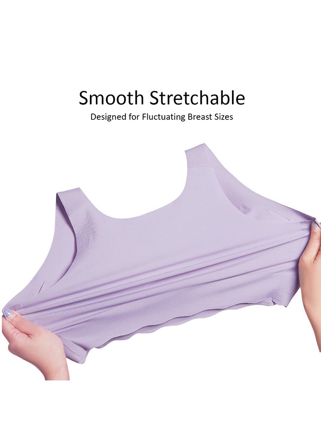 Maternity Cross-Fit Nursing And Sleep Bra (XXL) - Purple