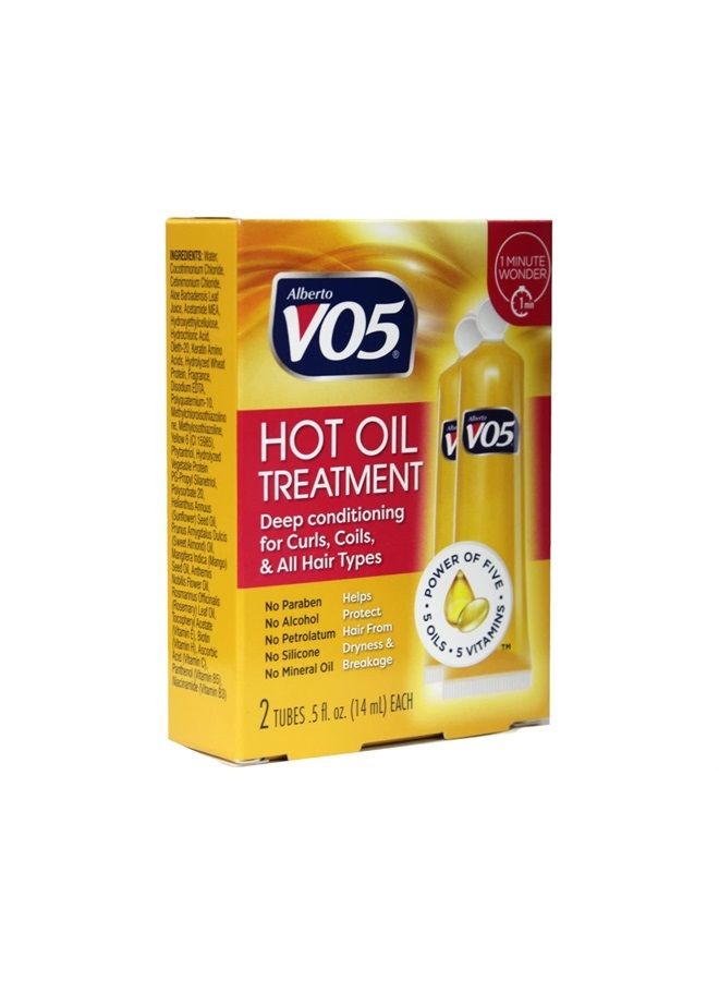 Alberto Vo5 Hot Oil Intense Conditioning Treatment, 0.5 Ounce, 2-count Tubes (Pack of 3)