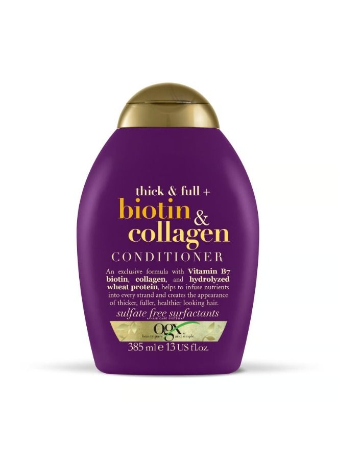 Thick & Full + Biotin & Collagen Conditioner 385ml