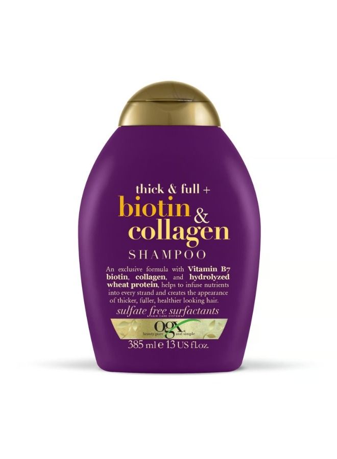 Thick & Full + Biotin & Collagen Shampoo 385ml