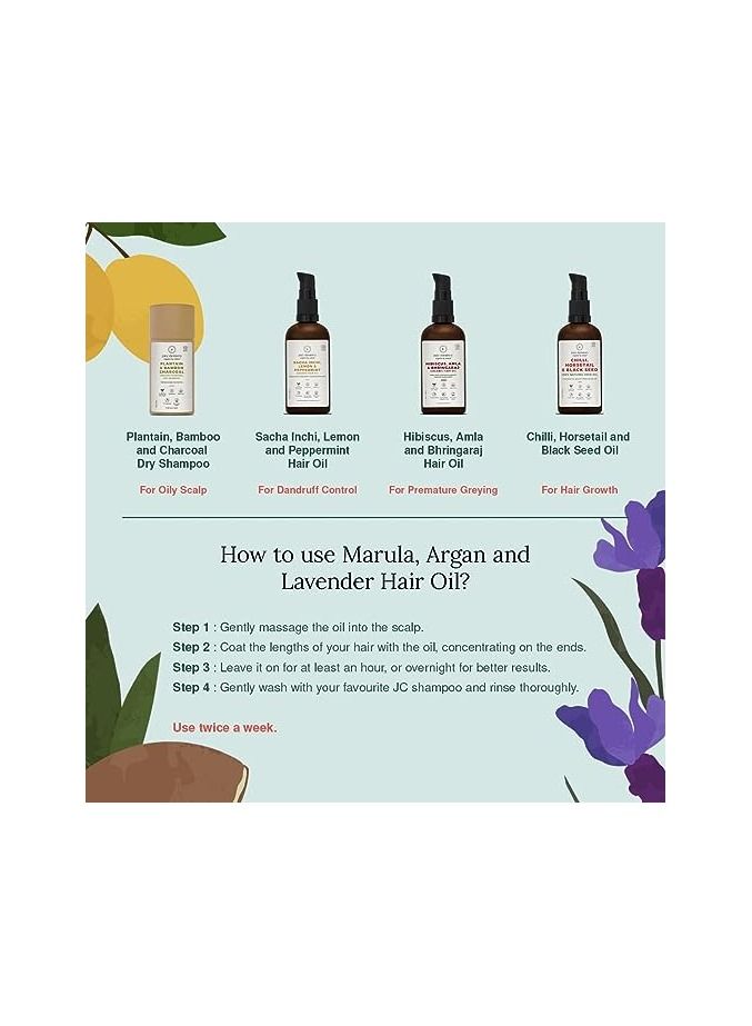 Juicy Chemistry Marula, Argan, Lavender Hair Oil