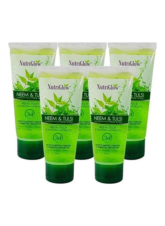 Pack Of 5 Face Wash Green 65ml