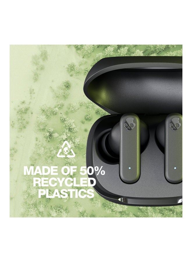 Smokin' Buds Wireless Earbuds With Supreme Sound, 50 Percent Renewable Plastics, Microphone, 20 Hours Battery, Bluetooth For iPhone, Android, And More True Black