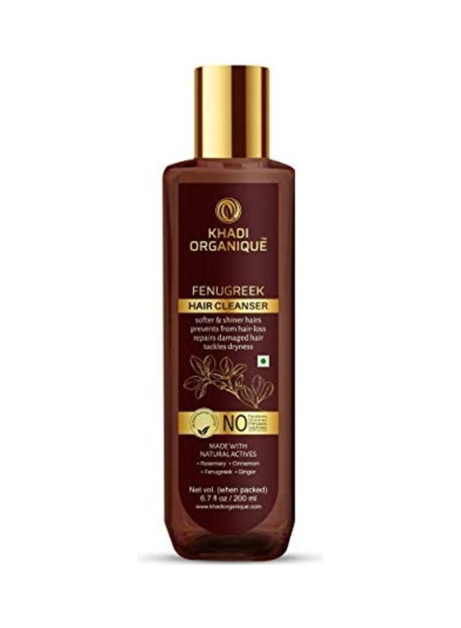 Fenugreek Hair Cleanser Shampoo Multicolour 200ml
