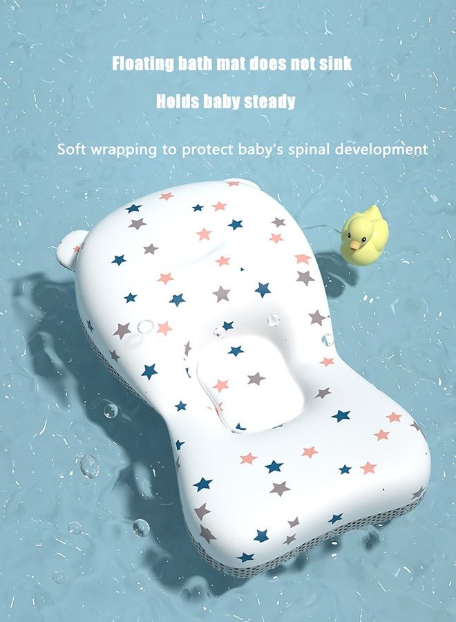 Baby Bath Support Baby Bather Infant Floating Bathtub Cushion Soft Bath Pillow Bath Seat Stand