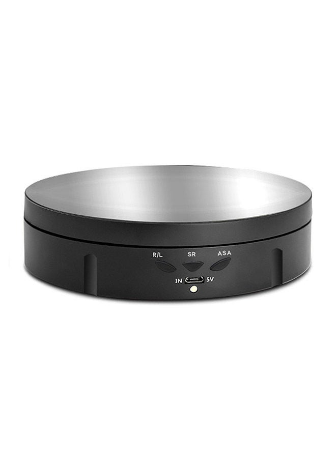 360° Electric Rotating Turntable USB Charging Rotating Display Stand 3 Speed Adjustable for Photography Display Jewelry Watch Collectibles