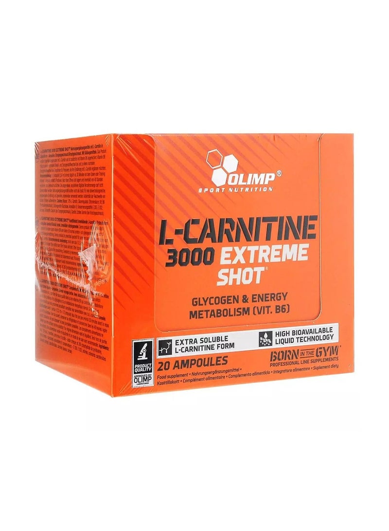 L-Carnitine 3000 Extreme Shot 20 x 25ml Cherry