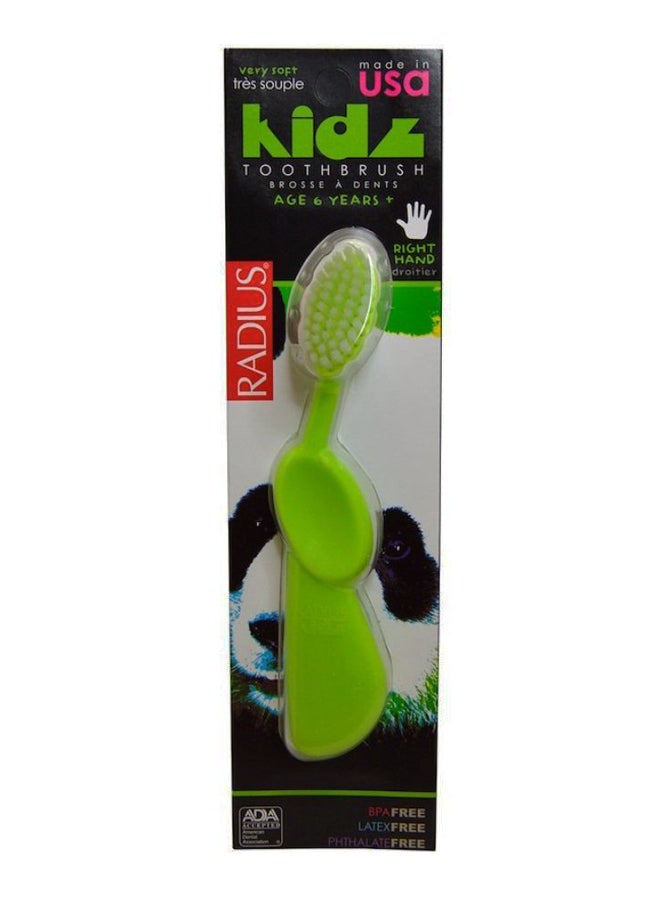 Very Soft Right Hand Toothbrush Green/White