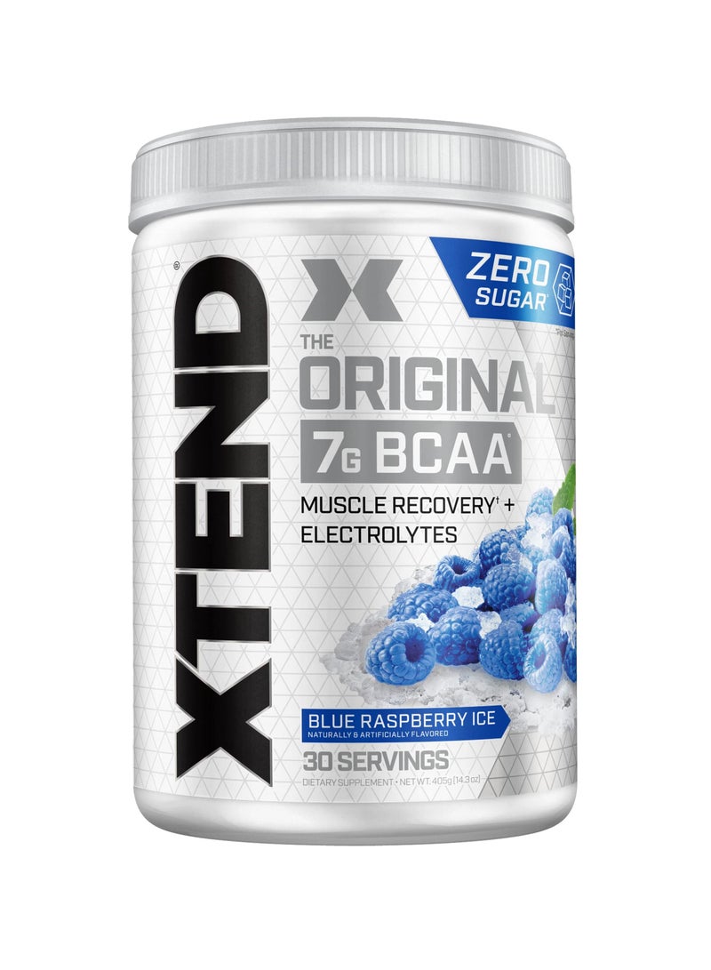 Xtend The Original 7G BCAA Muscle Recovery + Electrolytes, Blue Raspberry Ice Flavor - 30 Servings