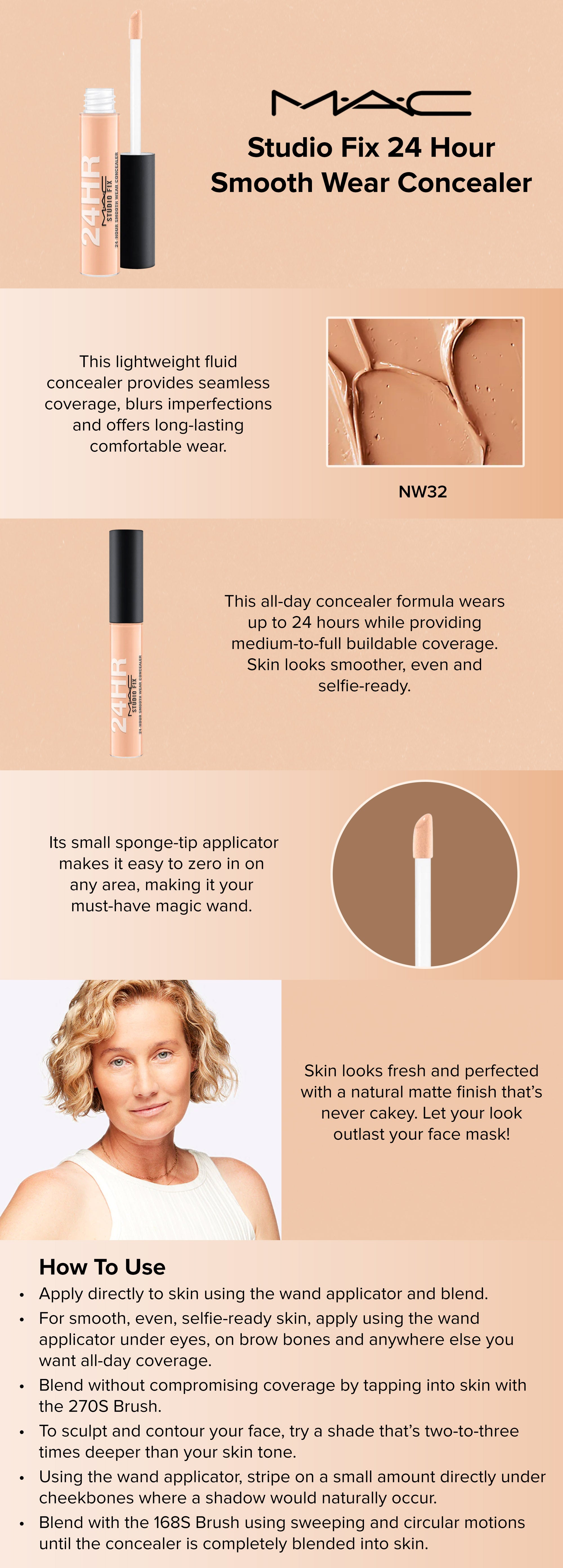 Studio Fix 24 Hour Smooth Wear Concealer Liquid NW32