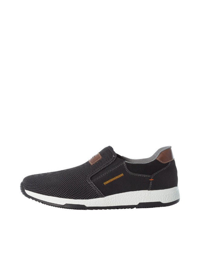 Rieker Mens Casual Shoes B3450-00 Volos Black / Grey 116-1130