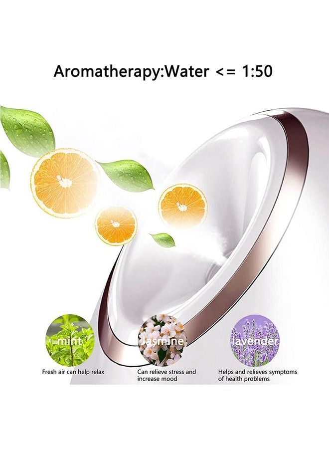 Nano Face Steamer for Facial 3in1 Essential Oil Diffuse Deep Cleaning Skin Tightening With 150ml Water Tank Blackhead Remover Kit &Hair Band.
