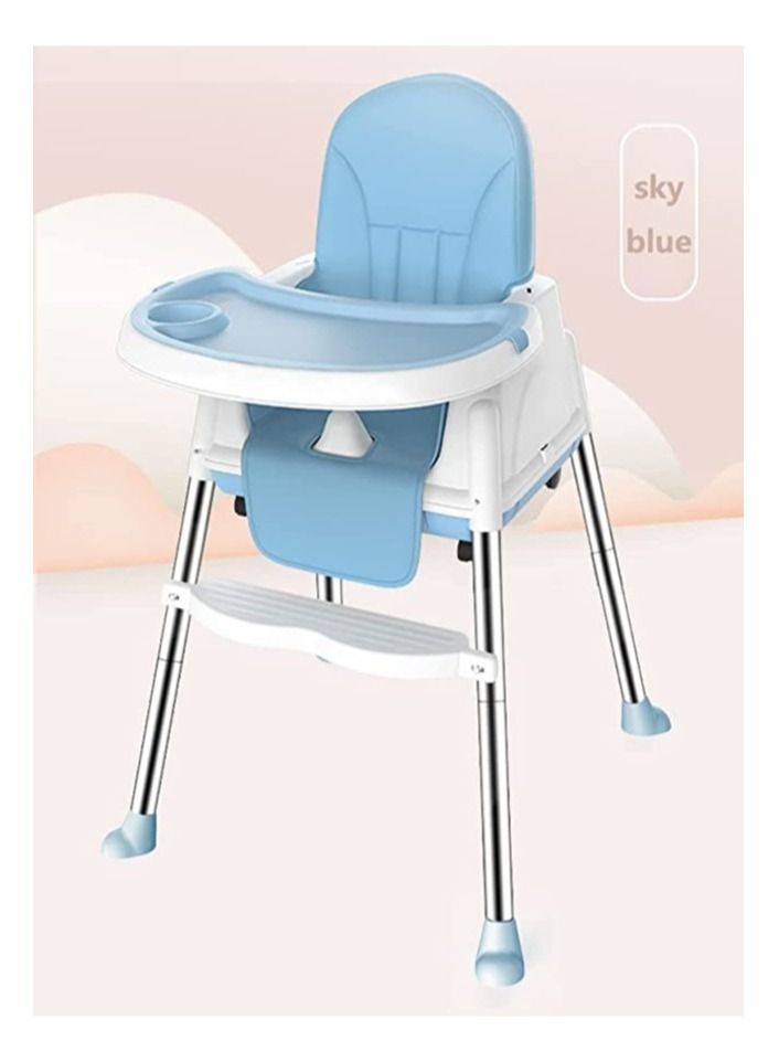 Baby highchair For Eating Foldable Portable Household Multifunctional Portable Baby Dining Car With Roller Wheels