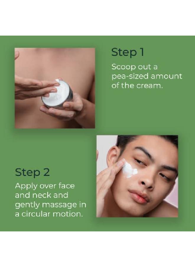 Fortifying Face Cream | Sun Protection Nongreasy Even Skin Tone 50 gm | Spongy Mushroom Extract Olive Squalene Almond Oil | Sulphate Free Paraben Free | Face Cream Men