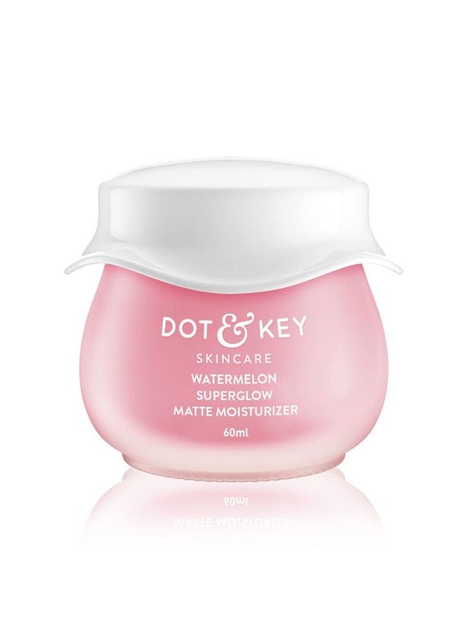 Watermelon Superglow Matte Moisturizer With Watermelon Extracts; Lightweight Gel Controls Excess Oil Hydrates & Plumps Skin With Glycolic Acid & Hyaluronic Acid For Oily Skin; 60Ml