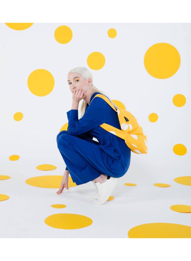 Original Bag | Multi-functional Bag, Turns into BackPack, Spacious, Fashionable, Foldable into Pouch, Washable, Eco-Friendly, Holds up to 15kg, for Daily Use, Shopping Bag - Golden Dots