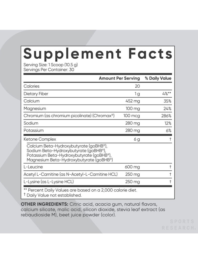 Keto Plus Boost Ketone Levels  Raspberry Lemonade 318g