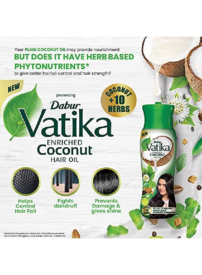 Vatika Enriched Coconut Hair Oil 600ml (300ml*2)