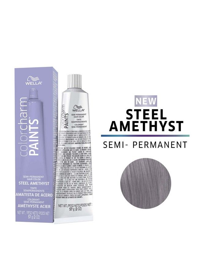 Paints Semipermanent Hair Dye For Temporary Hair Color Intermixable Shades Steel Amethyst