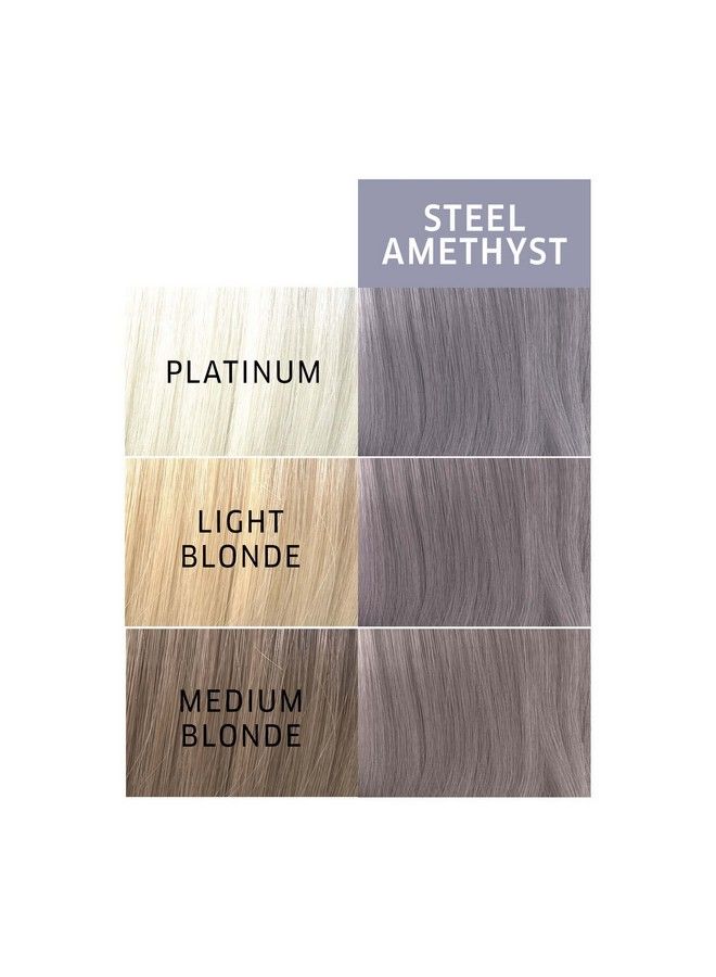 Paints Semipermanent Hair Dye For Temporary Hair Color Intermixable Shades Steel Amethyst