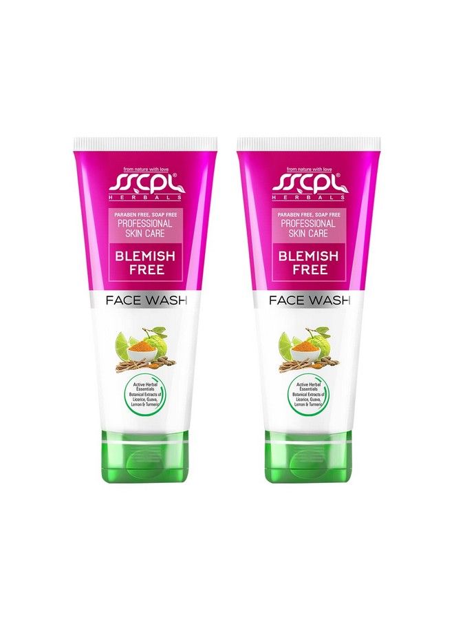 Blemish Free Face Wash With The Goodness Of Lemon Guava Turmeric Extract Provides Natural Nourishment Even Tone To Skin & Promotes Skin Glow (100Gm*2)