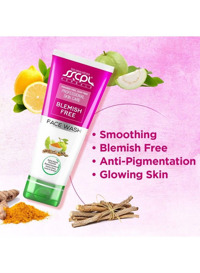 Blemish Free Face Wash With The Goodness Of Lemon Guava Turmeric Extract Provides Natural Nourishment Even Tone To Skin & Promotes Skin Glow (100Gm*2)