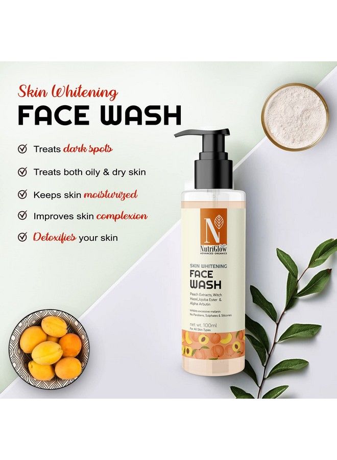 Advanced Organics Skin Whitening Combo Pack/Face Wash(100Ml) And Moisturizer Spf 20(100Ml) / Prevent Skin Tanning/Dry Skin/Deep Nourishment/Glowing Skin