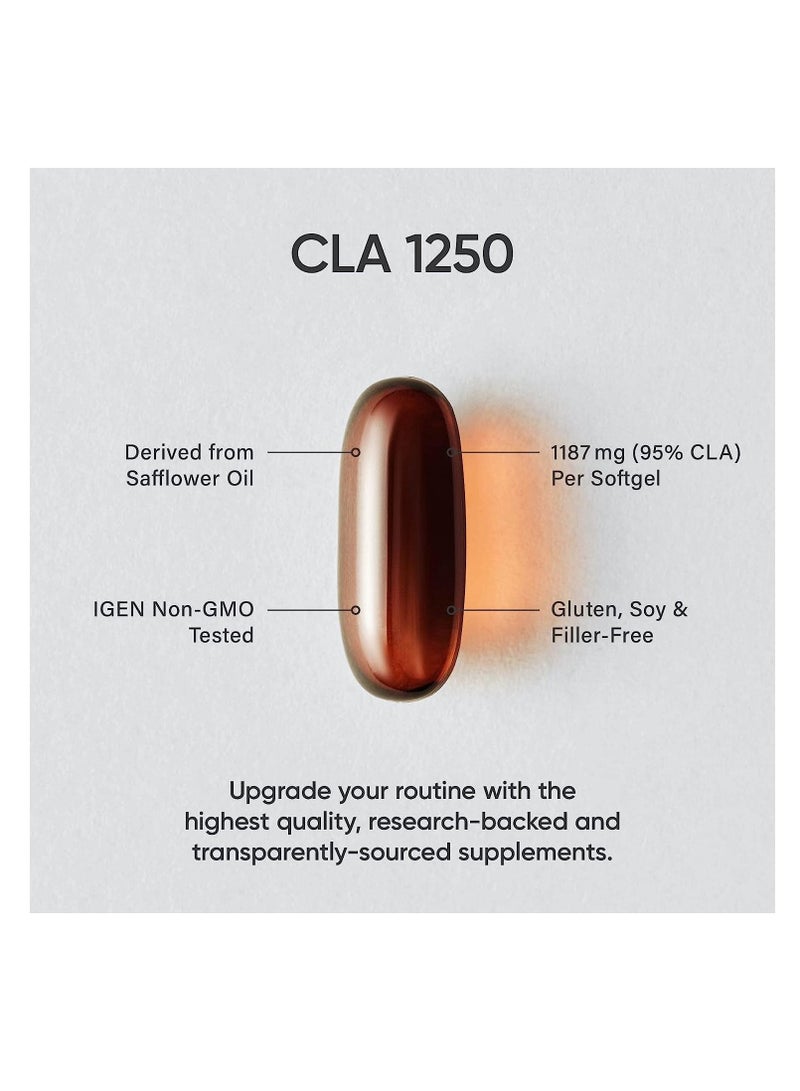 Sports Research Max Potency CLA 1250 mg 180 Softgels Weight Management Supplement for Men and Women