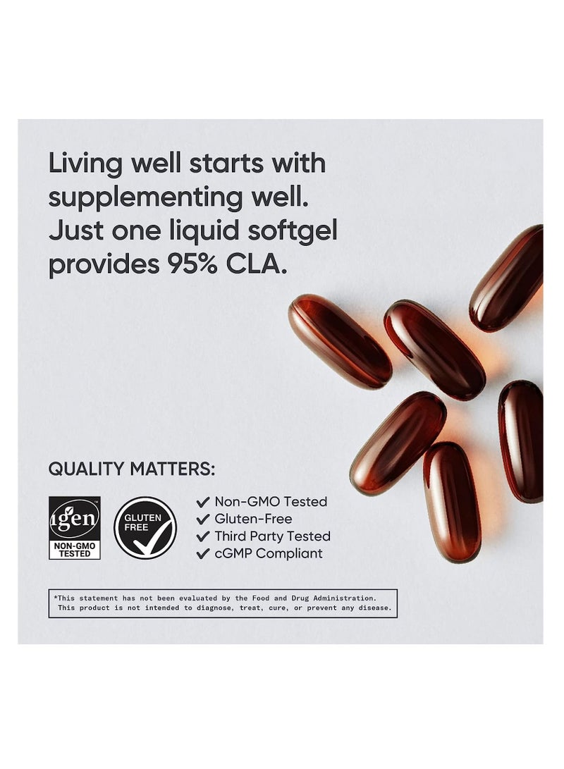 Sports Research Max Potency CLA 1250 mg 180 Softgels Weight Management Supplement for Men and Women