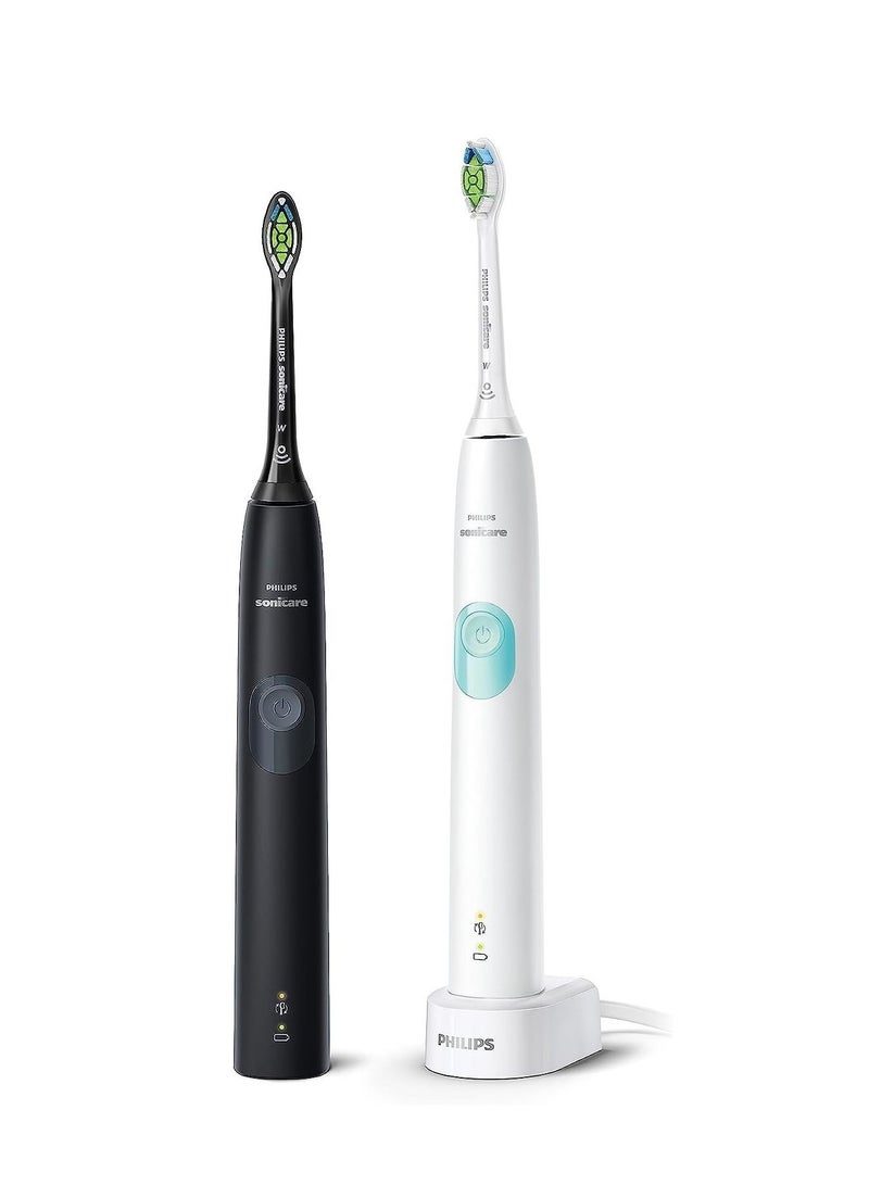 Philips Sonicare Protective Clean Dual Pack HX6450/05, White & Black Certified UAE 3 Pin